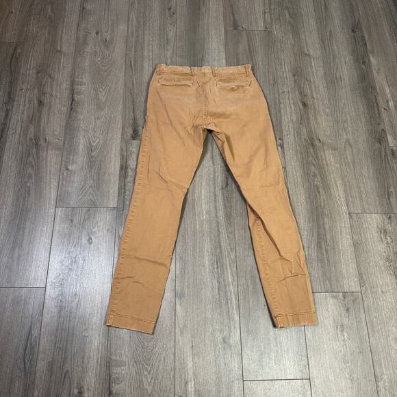 J.Crew 250 Skinny Fit Core Stretch Chino Pants Mens W30 L32 Brown AB613 Twill - Picture 9 of 11
